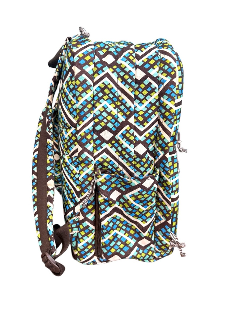 Vera Bradley Lighten Up Grand Backpack Rain Forest Laptop Bag MSRP $108 - Picture 3 of 8